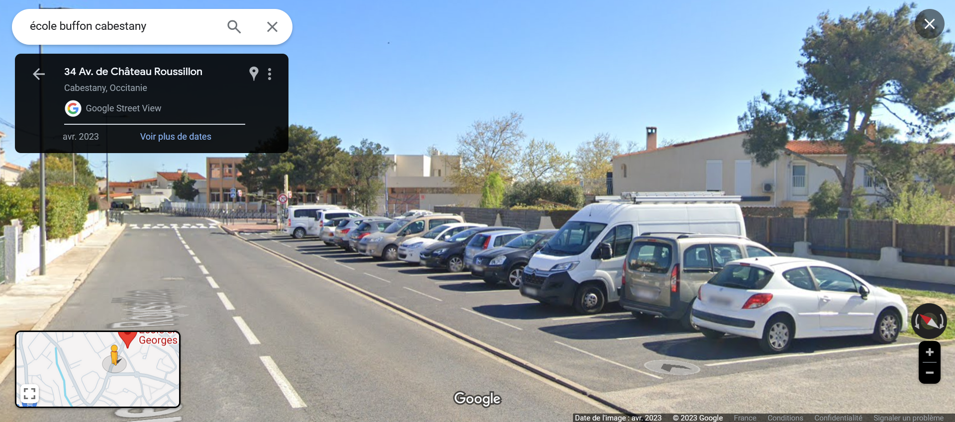vélos parking avenue de Château-Roussillon, Cabestany