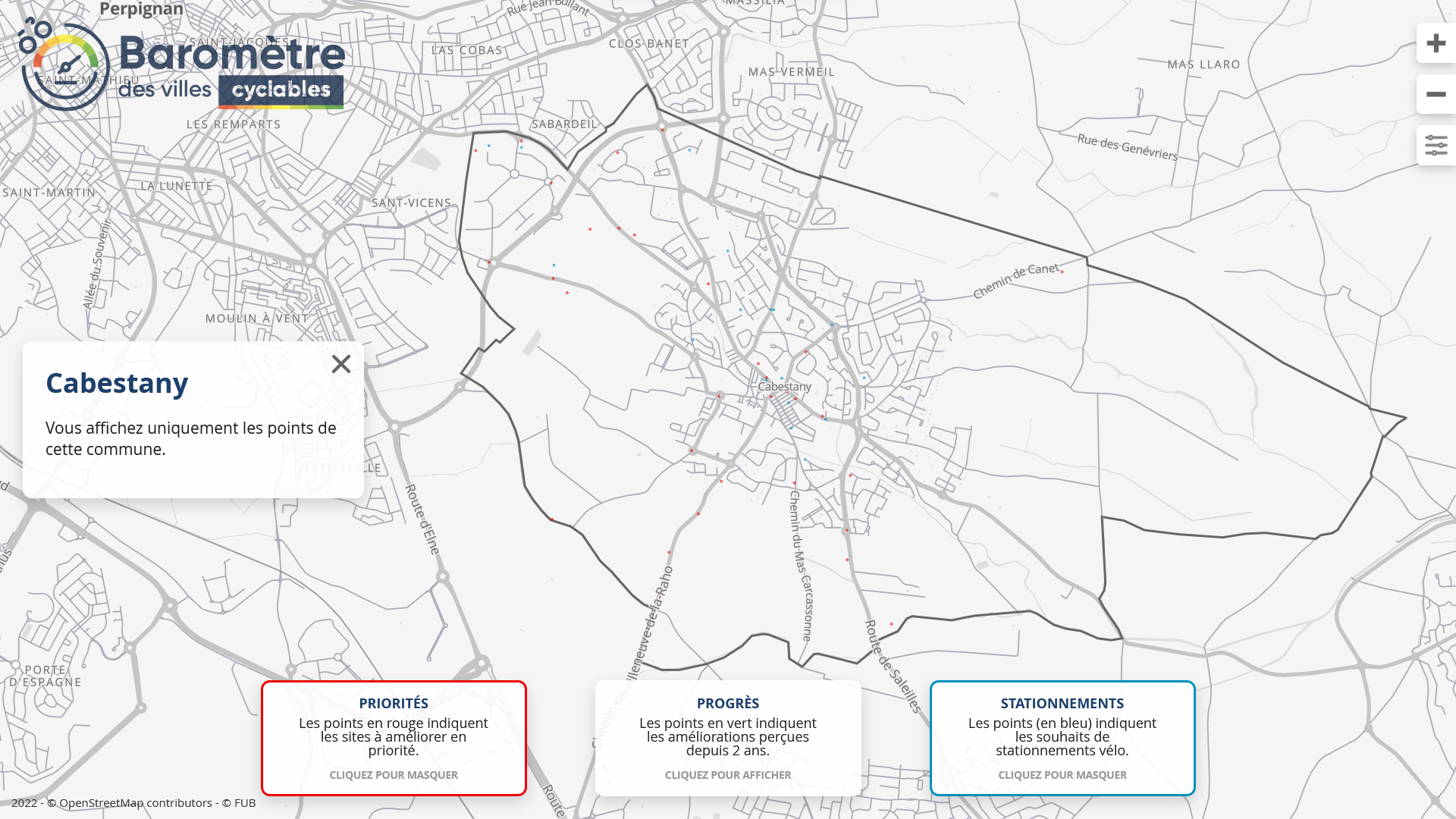 baromètre villes cyclables 2021, Cabestany
