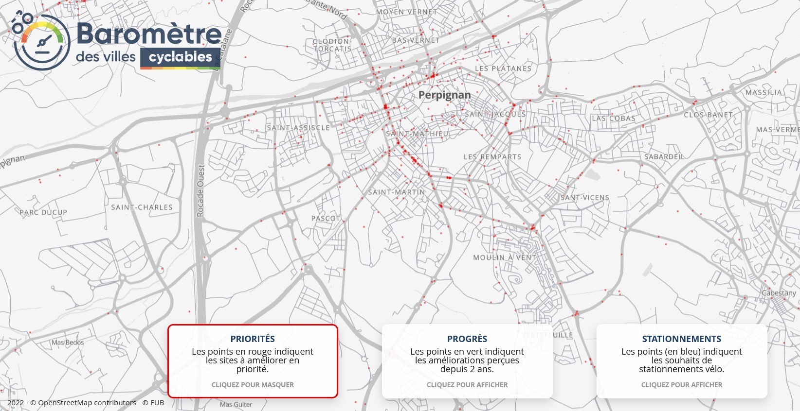 baromètre des villes et territoires cyclables 2021 priorités perpignan